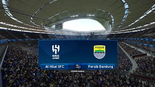 Al Hilal VS Persib  AFC Asean Cup 2425 Match Higlight football pes2021 video [upl. by Ecnahs345]