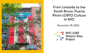 EVENT From Loisaida to the South Bronx Puerto Rican LGBTQ Culture in NYC [upl. by Maury774]