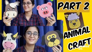 Part 2 Animal Faces  Animal Craft  FOAM Sheet Craft Idea [upl. by Akiras]