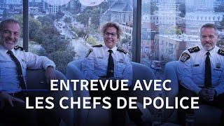 Entrevue avec les chefs de police du Grand Montréal [upl. by Relyuc]