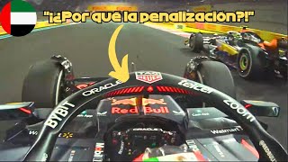 Checo Pérez Se Queja Por la Absurda Penalización en su Incidente con Norris  Gran Premio Abu Dhabi [upl. by Ramses]