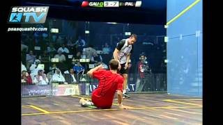 Squash  So You Think You Can Ref   Gaultier v Palmer  Stumble Push Dive [upl. by Eornom726]