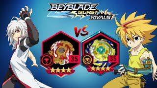 drain fafnir vs spryzen requiem  free de la hoya vs shu kurenaired eye  beyblade burst rivals [upl. by Annis]