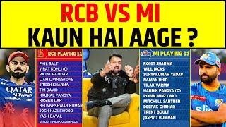 RCB VS MI IPL 2025 MEIN KISKI TEAM HAI BEST  FULL SQUAD ANALYSIS [upl. by Arriaet]