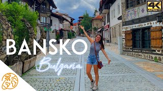 Bansko Bulgaria 4k Travel Summer Walking Tour for Tourist amp Digital Nomads [upl. by Itsyrc]