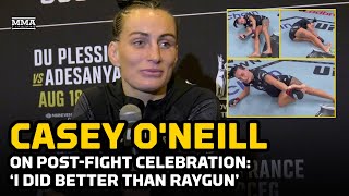 Casey ONeill On Raygun PostFight Celly I Did Better Than She Did  UFC 305 [upl. by Suiddaht]