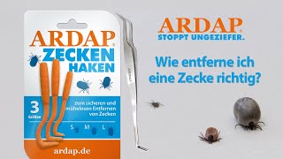 ARDAP  Zecken richtig entfernen [upl. by Shieh]