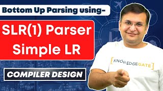 SLR 1 Parsing Table  SLR Parser algorithm  Bottom up parsers  Compiler Design [upl. by Salba335]