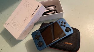 Anbernic RG351MP WE FOUND MARIO Handheld Video game System Emulator Unboxing [upl. by Anaed320]