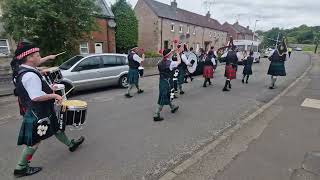 Balaklava Pipes And Drums Supported by Alloa Bowmar Cambusbarron 220624 [upl. by Selia]