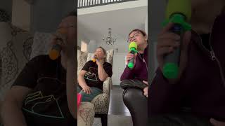 karaoke with my friend karaoke foryou thanksforwatching viral shorts [upl. by Ahsyekat69]