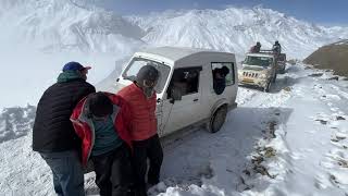 Winter spiti ki sabse Risky or khatarnak road 😳 22 temp [upl. by Bobbie451]