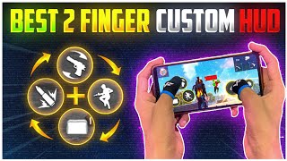 Fastest 2 Finger Custom Hud  Free Fire  Movement Like PC Player [upl. by Adnyleb467]