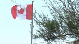 WorthingDieppe RaidCanadian Flag flying on seafront [upl. by Yorker]