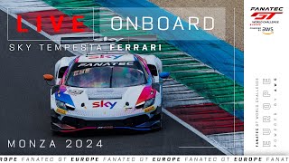 LIVE  PreQualifying  Onboard Car 93  Monza  Sky Tempesta Racing  Fanatec GT Europe 2024 [upl. by Nnaesor111]