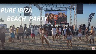 ibiza beach party  beach club soul beach dubai  techno music party dubai beachclub beachparty [upl. by Oicnanev]