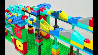 Wonder World Trix Up Stairs Track  Lego Marble Run Race ASMR  Vtech Marble Rush ASMR [upl. by Hsirk]