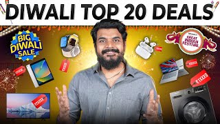 Top 20 Deals Ft Flipkart Big Diwali Sale amp Amazon Great India festival Diwali Special [upl. by Ludvig]