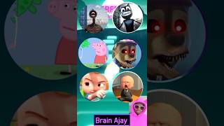 Siren Head Cartoon Cat Peppa Pig Paw Patrol Exe Cocomelon Baby Boss Tiles Hop 392 [upl. by Nanahs295]