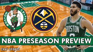 Celtics News 4 Players To Watch In Celtics vs Nuggets Preseason Game Ft Jayson Tatum [upl. by Ivory]