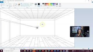 Paint  1pt Perspective Room  407  Door Window [upl. by Tra73]