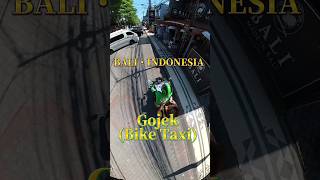 🇮🇩インドネシア・バリ島でGojekBike Taxiを利用してみたぁ〜 BALI・INDONESIA Gojek Bike Taxi [upl. by Eahsel721]