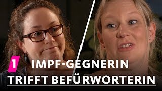 ImpfGegnerin trifft Befürworterin  1LIVE Ausgepackt  Folge 11 Impfen [upl. by Immij]