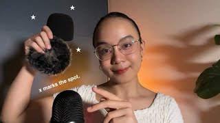 ASMR X Marks The Spot ❌ WhisperingFluffy Sponge amp Bare Mic [upl. by Aratahs]