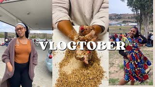 VLOGTOBER  Road trip  Make umqombothi with me  South African YouTuber Qaqamba Matodlana [upl. by Schenck566]