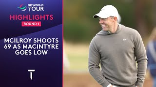 Round 1 Highlights  Rory McIlroy Robert MacIntyre  2024 Alfred Dunhill Links Championship [upl. by Oirramed738]