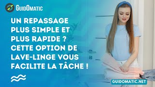 👉 Un repassage plus simple et plus rapide  Cette option de lavelinge vous facilite la tâche [upl. by Hoye]