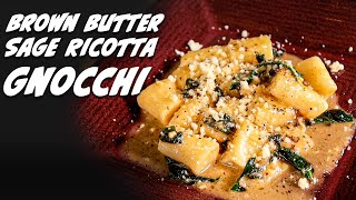 How to Make Ricotta Gnocchi from Scratch  Brown Butter Sage Ricotta Gnocchi [upl. by Akino88]