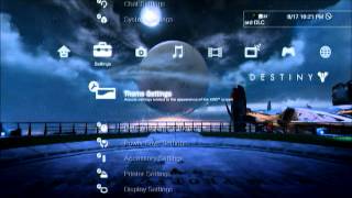 Destiny PS3 Dynamic Theme Day N Night  Preorder Bonus [upl. by Fife723]