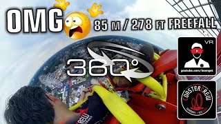 360° Hangover The Tower  Gyro Freefall Tower VR 360 POV onride Cranger Kirmes Funfair OCULUS [upl. by Onez]