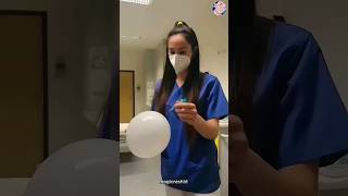 Needle 💉 balloon 🎈 magic trick 😮🤯 trending shortvideo magic [upl. by Yelahc]