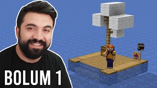 Minecraft RAFT SURVIVAL 2 Sal Survival  Bölüm 1 [upl. by Toddie]