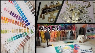 Czwarty vlog ❤️  robimy wzorniki GuangNa 120 Languo  nowe kolorowanki z vinted [upl. by Ahsikym401]