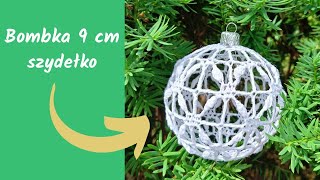 szydełkowaniebajeryeli Jak Zrobić Bombka Listki Na Choinkę Szydełko Christmas balls tutorial [upl. by Airdni641]