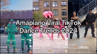 Best of Amapiano viral TikTok dance challenges  2024 🥵🔥😍 tiktok amapiano trending viral [upl. by Acinnod774]