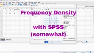 SPSS  Frequency Density somewhat [upl. by Liza]