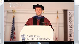 AIU Graduation 2014 Dr Robert Manzer [upl. by Clarey293]