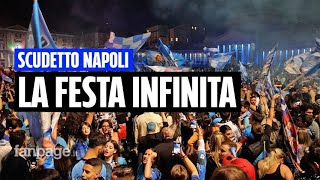 Napoli riesplode la festa Scudetto le suggestive immagini dal drone [upl. by Andriette]