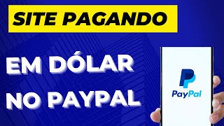 SITE CASHMONEX PAGANDO EM DÃ“LAR NO PAYPAL SAQUÃŠ EM 1 MINUTOS [upl. by Siegel]