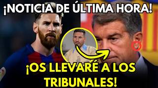 🔥 ¡LIONEL MESSI DESTRUYE al FC BARCELONA con DURÍSIMAS CRÍTICAS LAPORTA RESPONDE CONTUNDENTE🚨 [upl. by Uolymme]