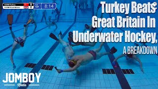 Turkey beats Great Britain in underwater hockey a breakdown [upl. by Auqkinahs]