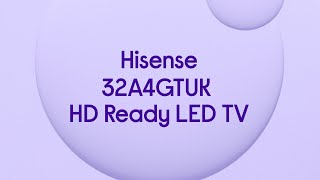 Hisense 32A4GTUK HD Ready LED TV  Product Overview [upl. by Elsilrac]