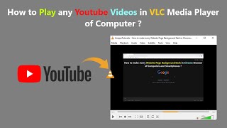 How to Play any Youtube Videos in VLC Media Player of Computer [upl. by Handel81]