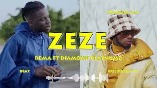 Rema Ft Diamond platinumz  Zeze Beat Instrumental By Producer Ma2 [upl. by Yelhak]