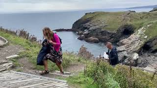 Tintagel Castle amp Merlins Cave [upl. by Scurlock]