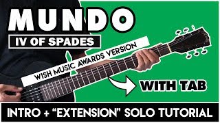 Mundo  Intro  Extended Solo Tutorial  Wish 1075 4th Music Awards Version [upl. by Amej161]